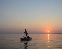 Florida Angler Casting at Sunrise